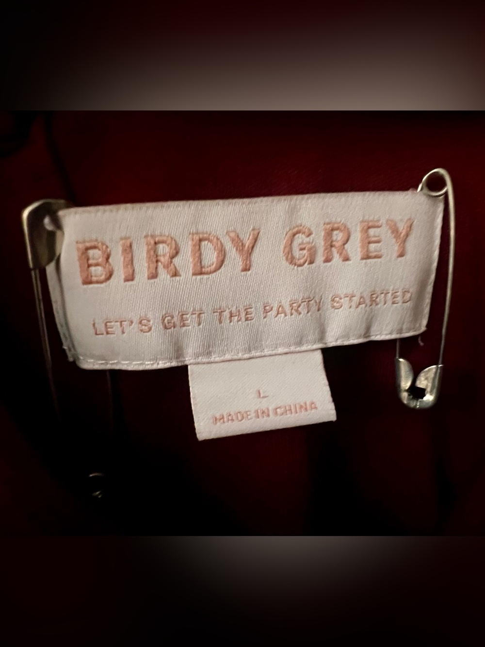 Birdy Grey Cabernet Velvet Dress - Picture 4 of 4
